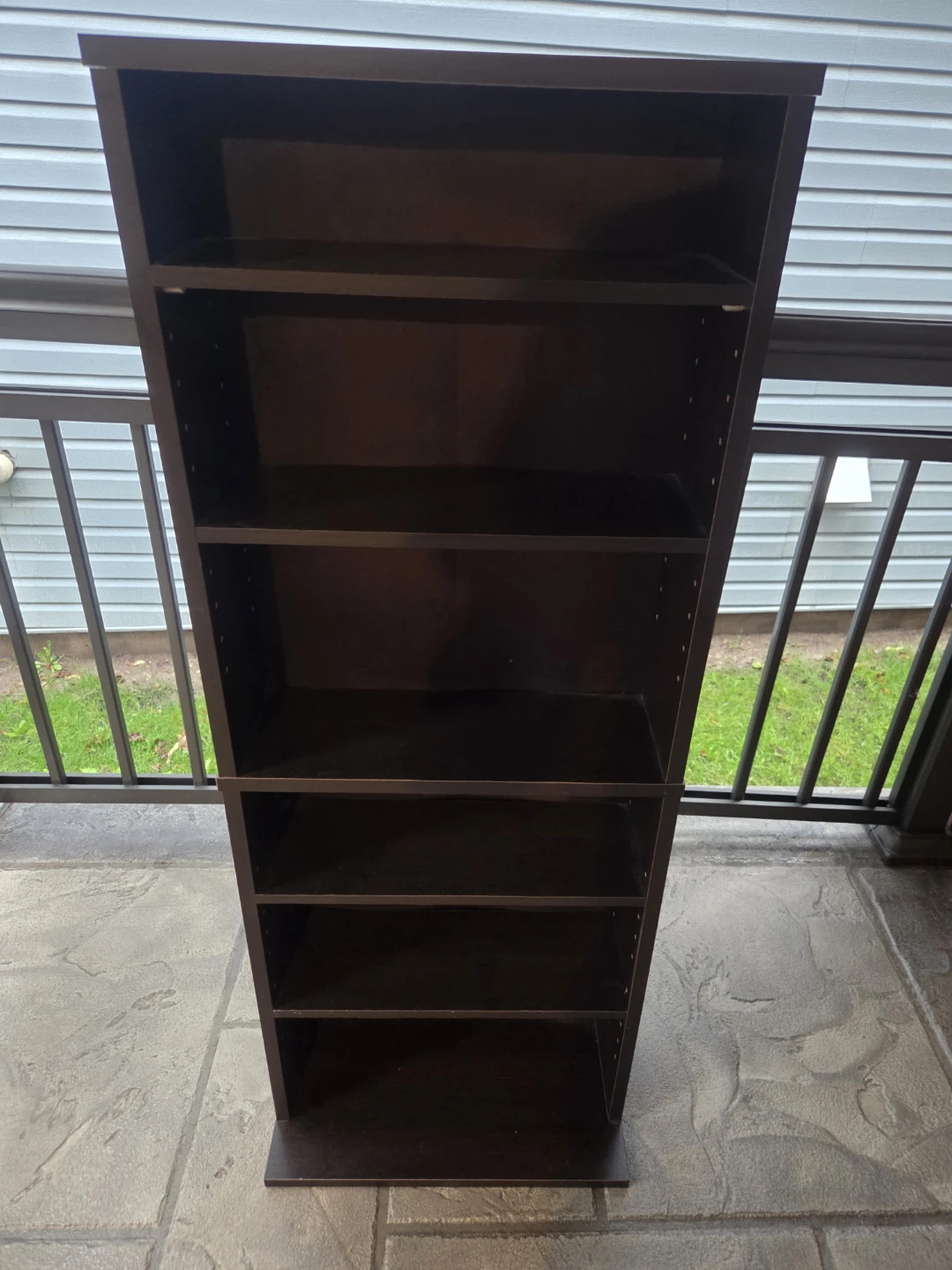 Tall Black Media Storage Tower