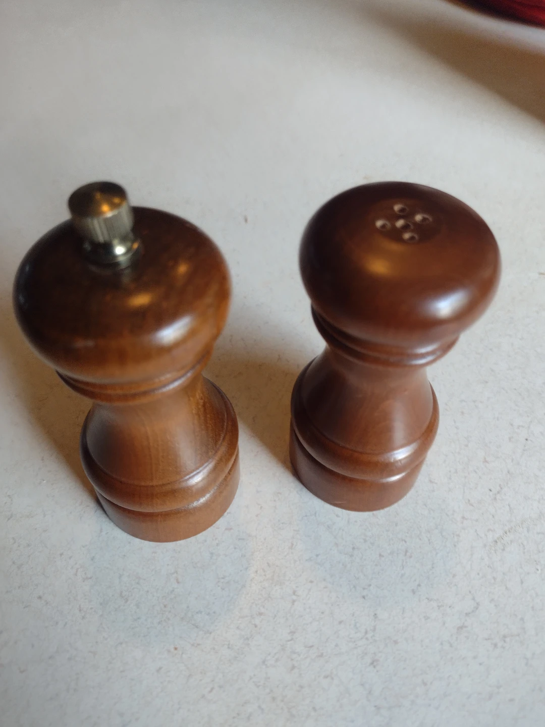 Vintage Mr Dudley Wooden Salt and Pepper Mill Set - photo 2