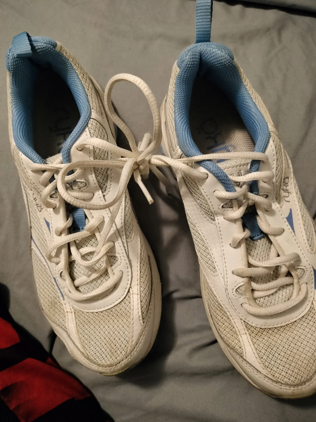 Ryka Athletic Sneakers White and Blue