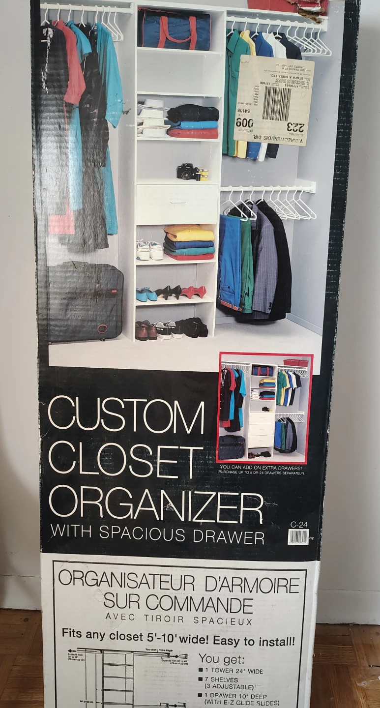 New, Closet organizer
