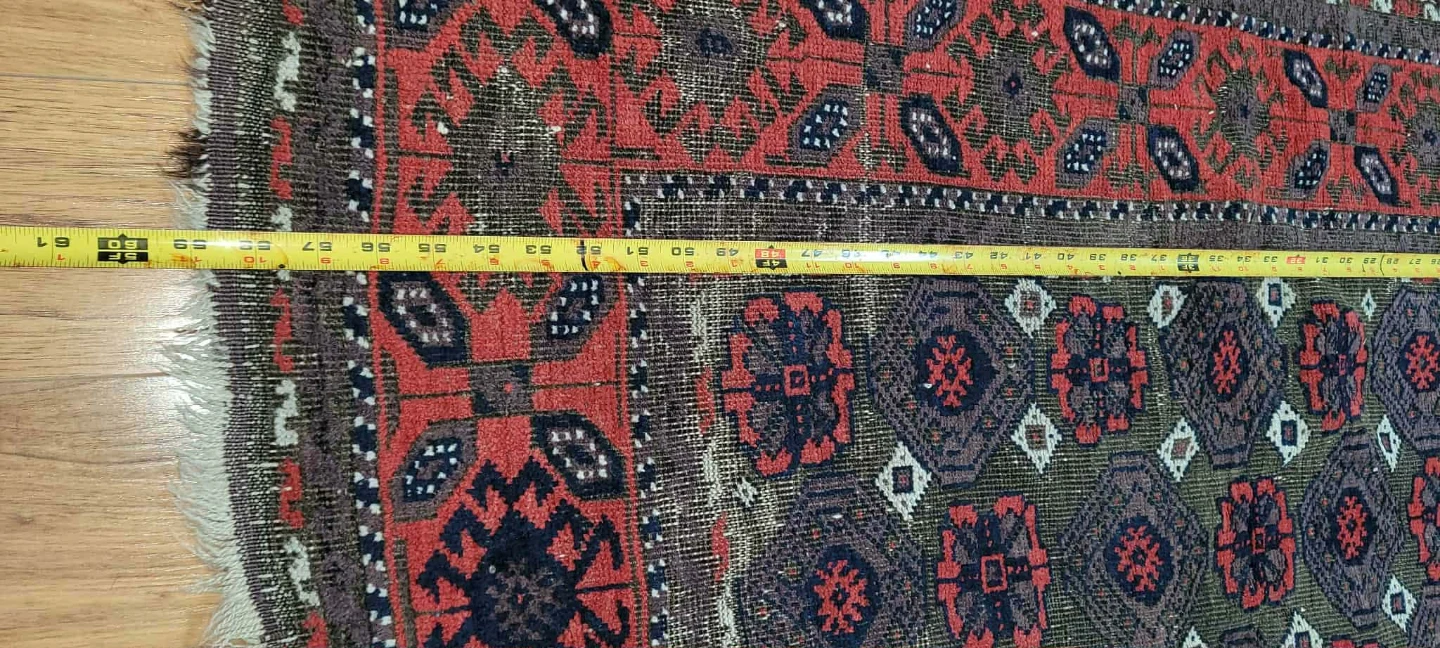 Antique 3 Woven Pattern Area Rug make an offer - photo 5