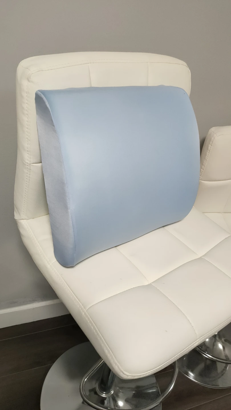 Light Blue Memory Foam Lumbar Support Pillow