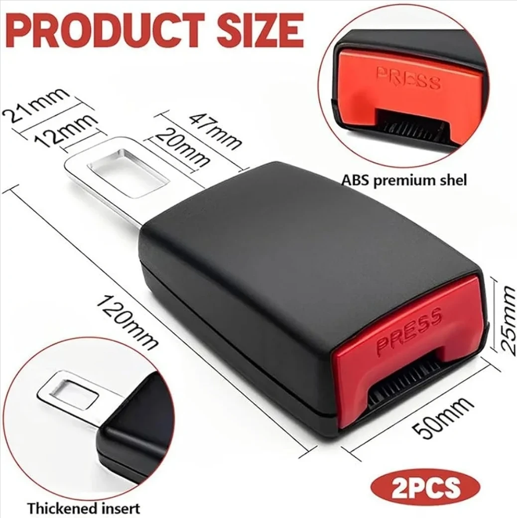 2Pcs Universal Car Seat Belt Buckle Holder - photo 2