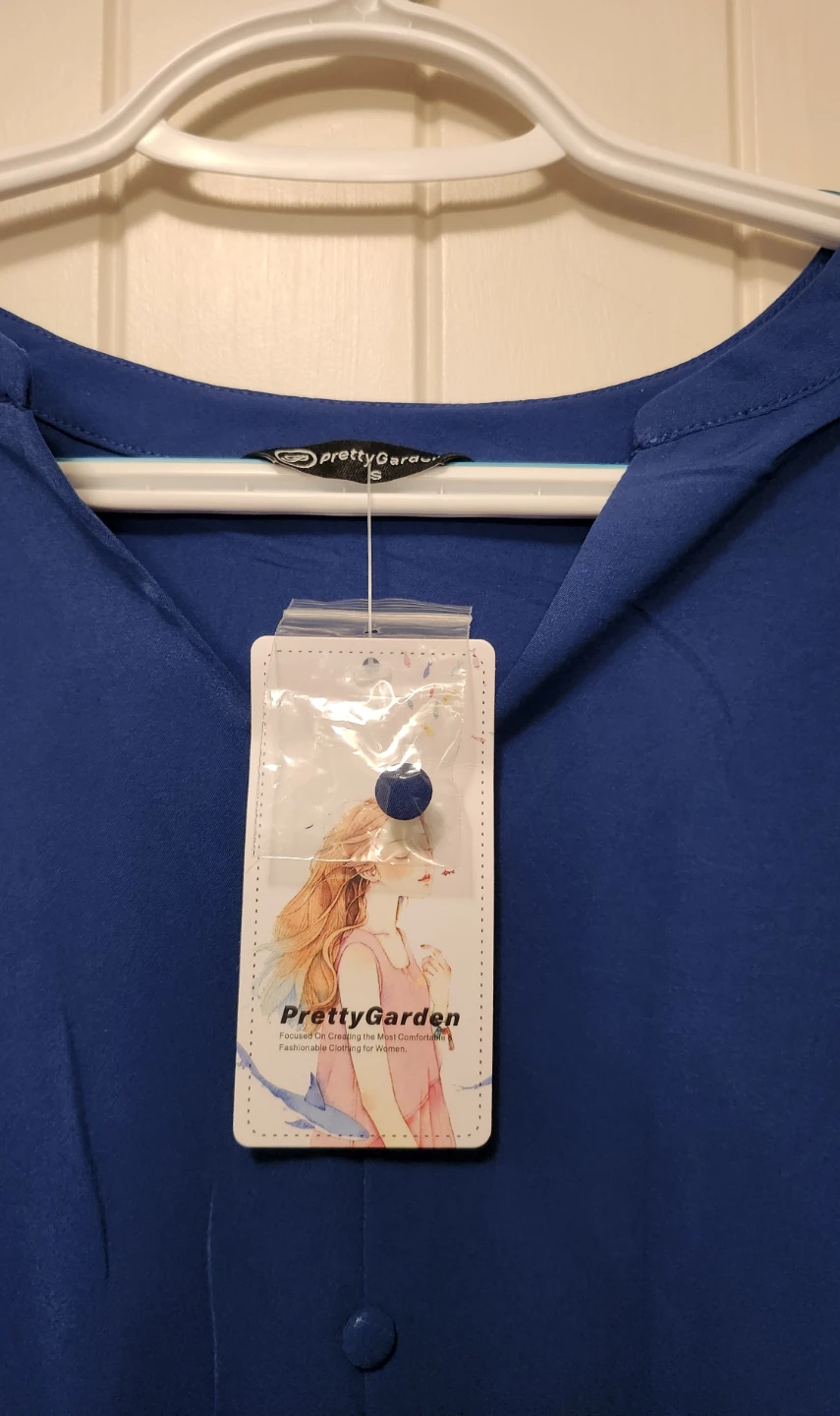 PrettyGarden Blue Tiered Long Sleeve Dress - photo 2