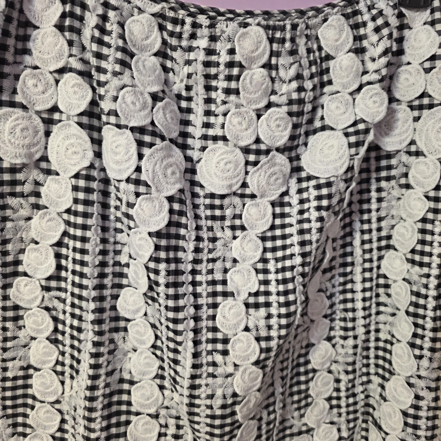 Anna Sui Anthropology Gingham  A line Skirt size 8 - photo 3