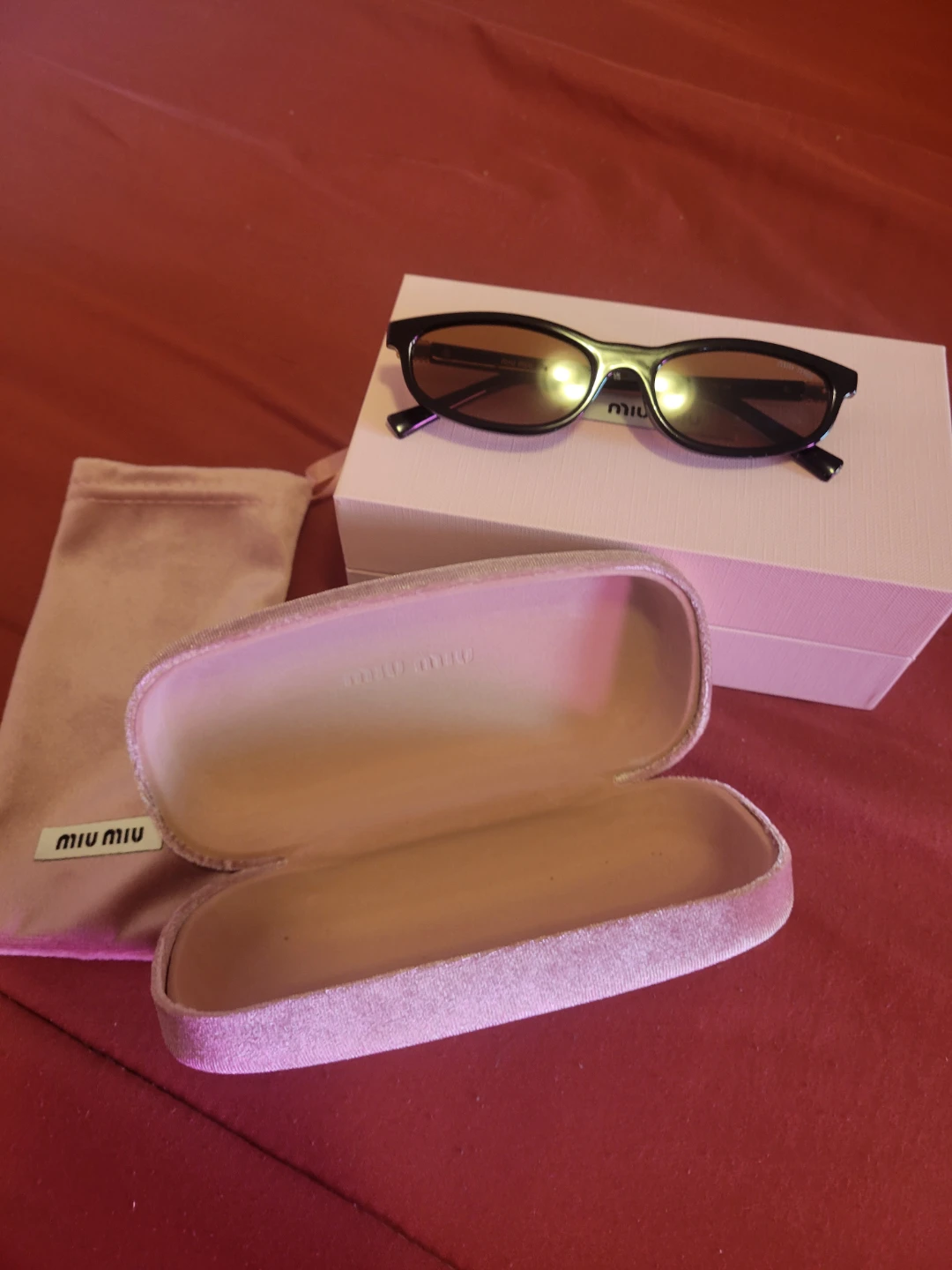 Miu Miu Sunglasses with Case and Box