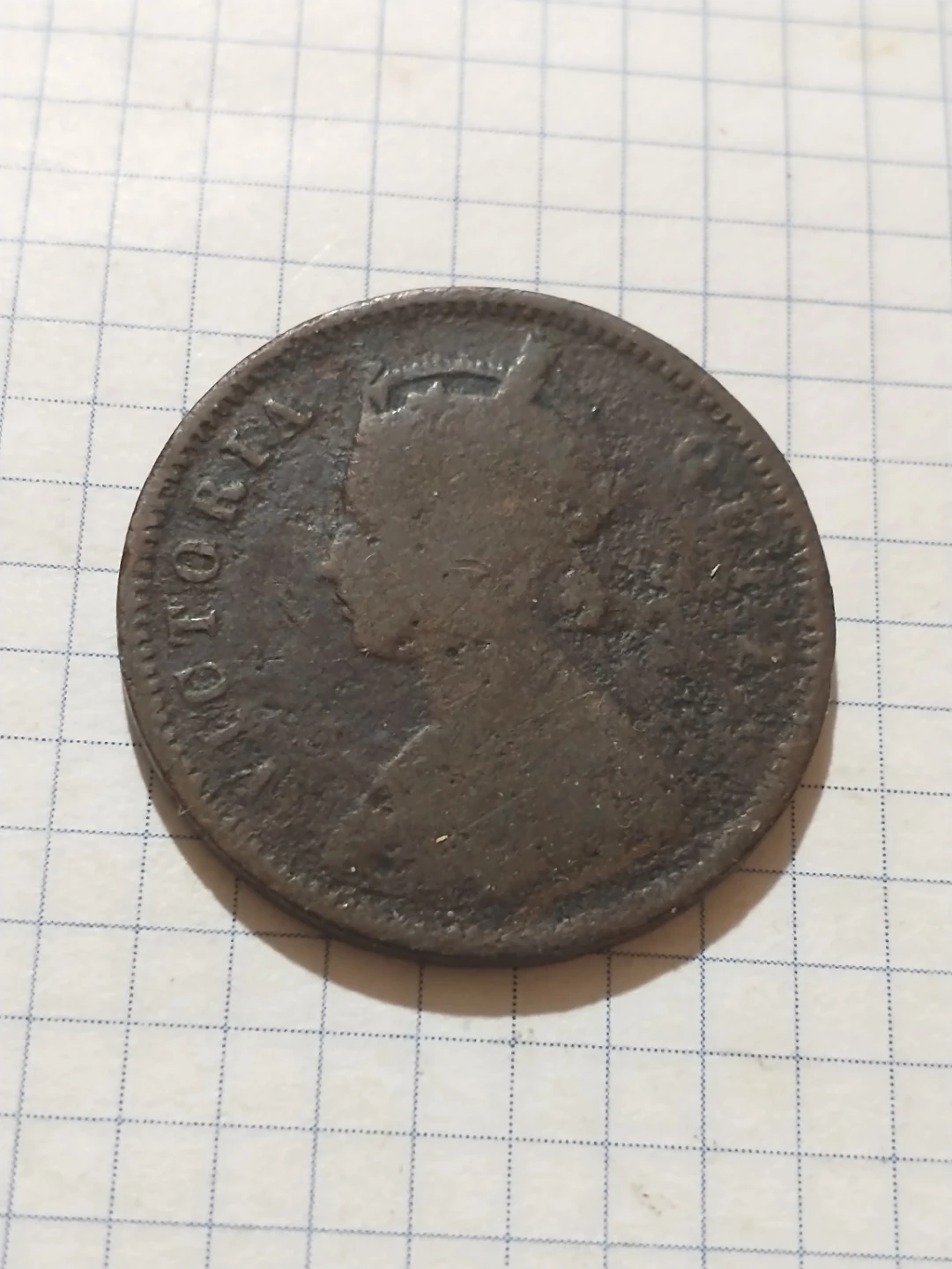 1874 India One Quarter Anna Coin KM #467 - photo 4