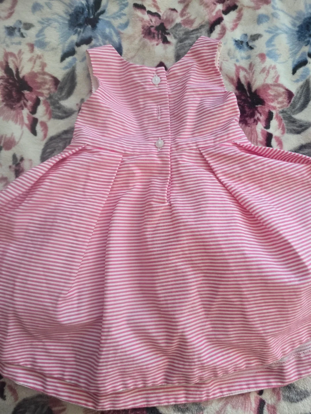 Janie and Jack Pink and White Striped Dress - photo 3
