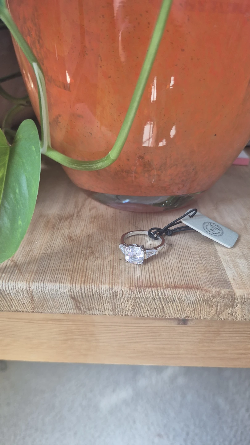 GEMOUR Sterling Silver Cubic Zirconia Ring - photo 2