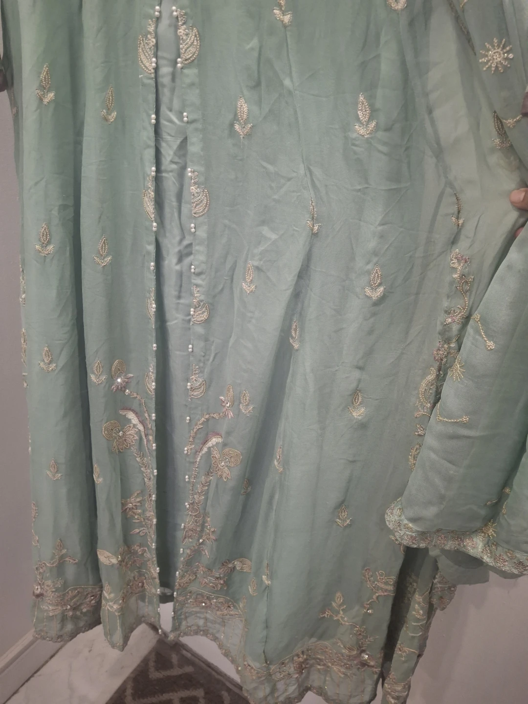 Rafia Embroidered Long Dress - photo 4