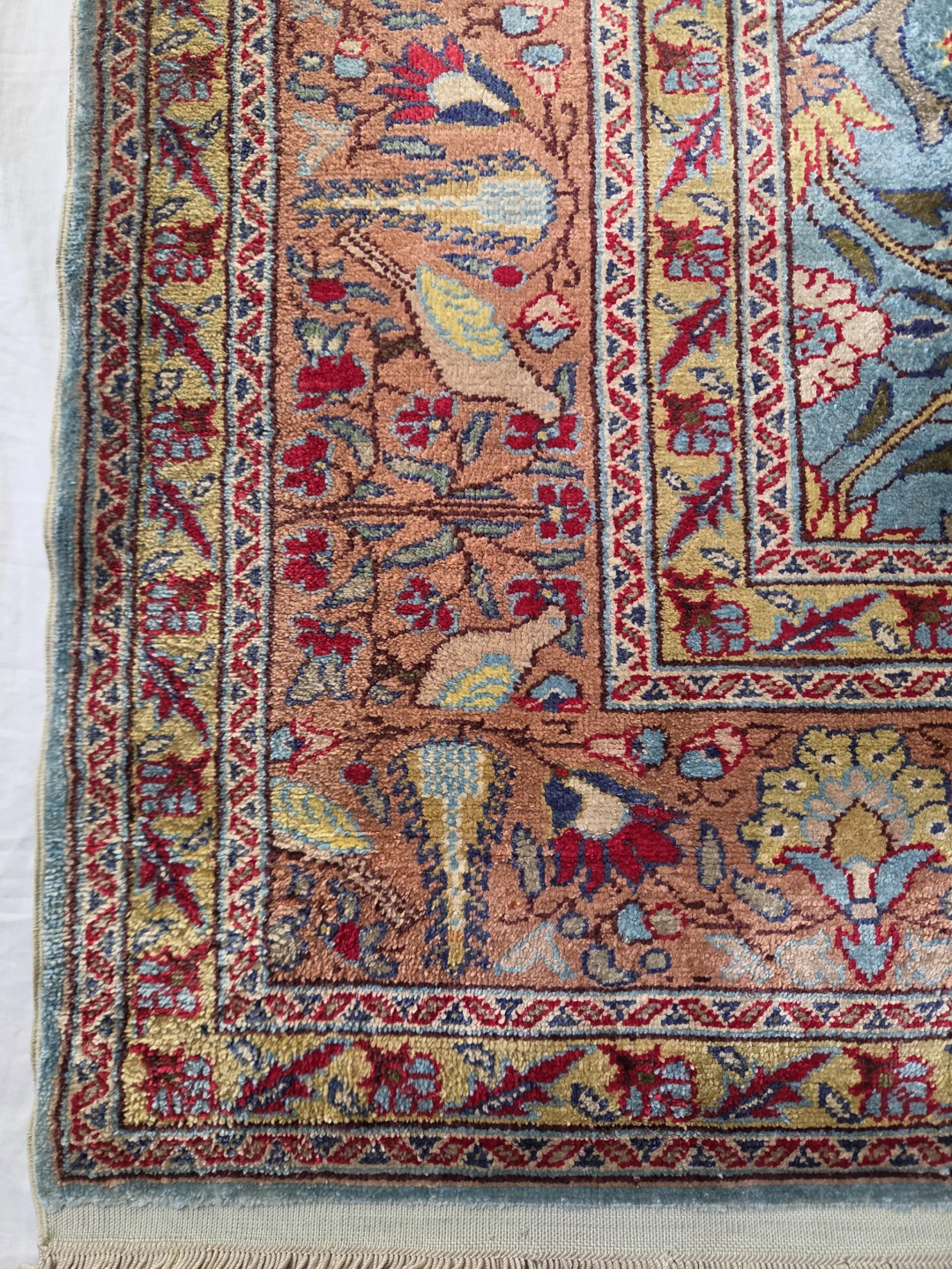 Rug Floral Design, Hereke Silk for Museum of Art - photo 4