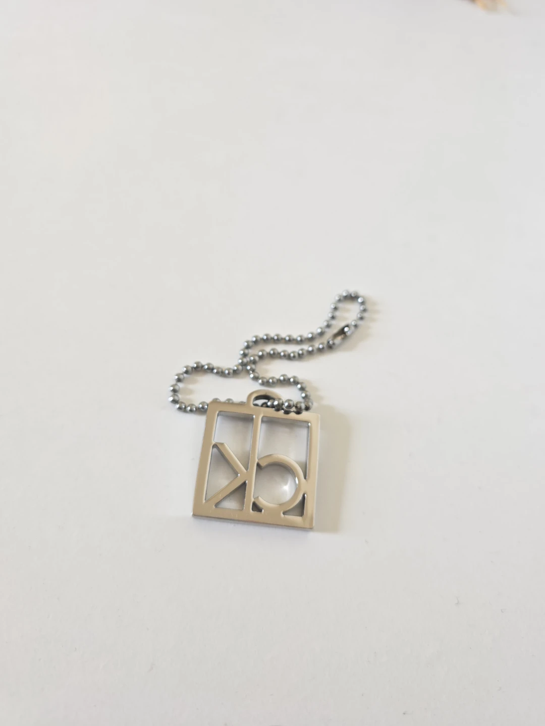 🏈 Calvin Klein ck logo keychain bag charm bag tag - photo 2