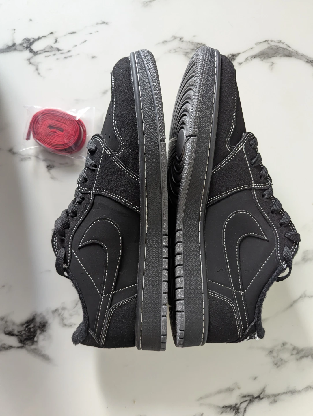 Travis Scott x Jordan Black Phantom Sneakers - photo 2