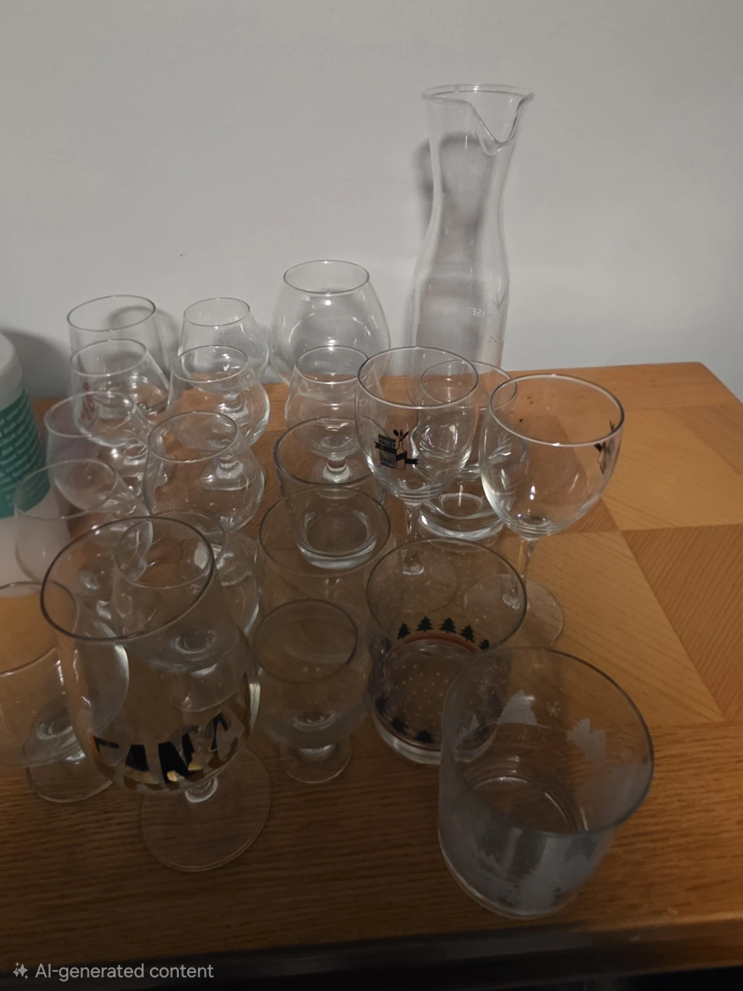 Assorted Glassware Set and Carafe