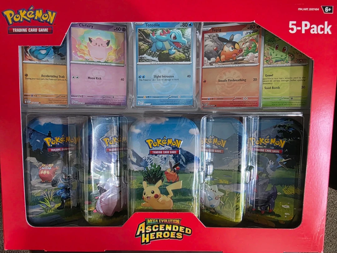 Pokemon TCG Mega Evolution-Ascended Heroes 5-Pack