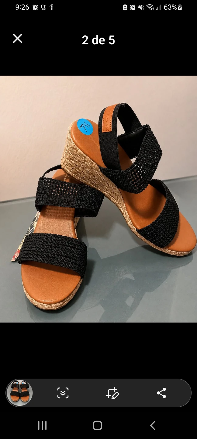 Tommy Bahama wedge sandals black - photo 2