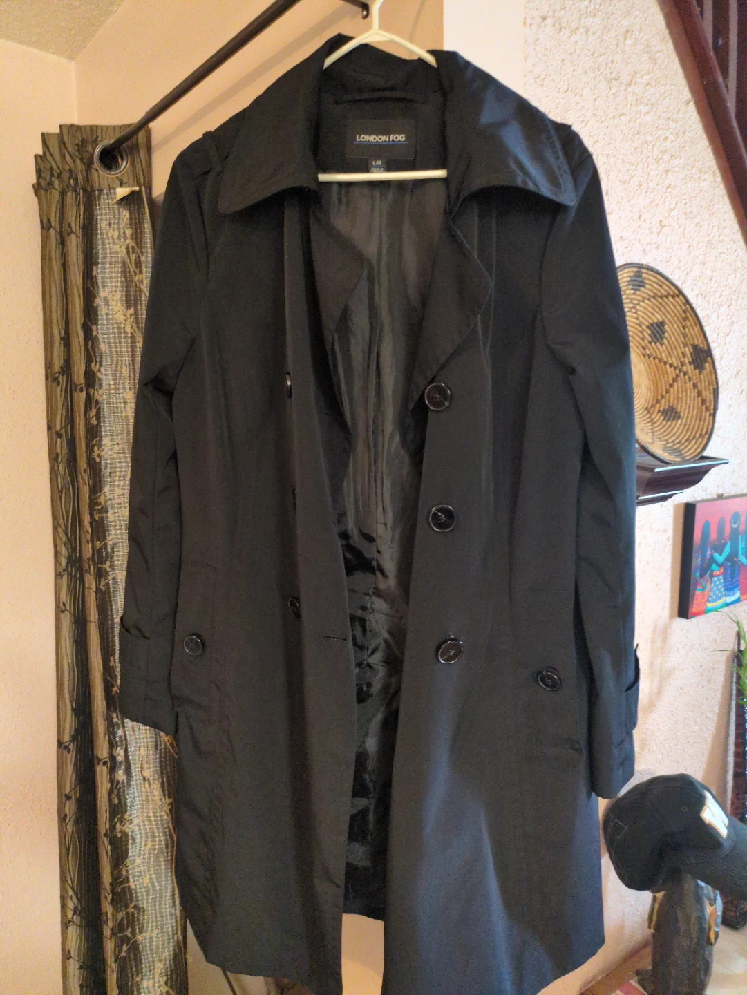 London Fog Trench Coat - Black