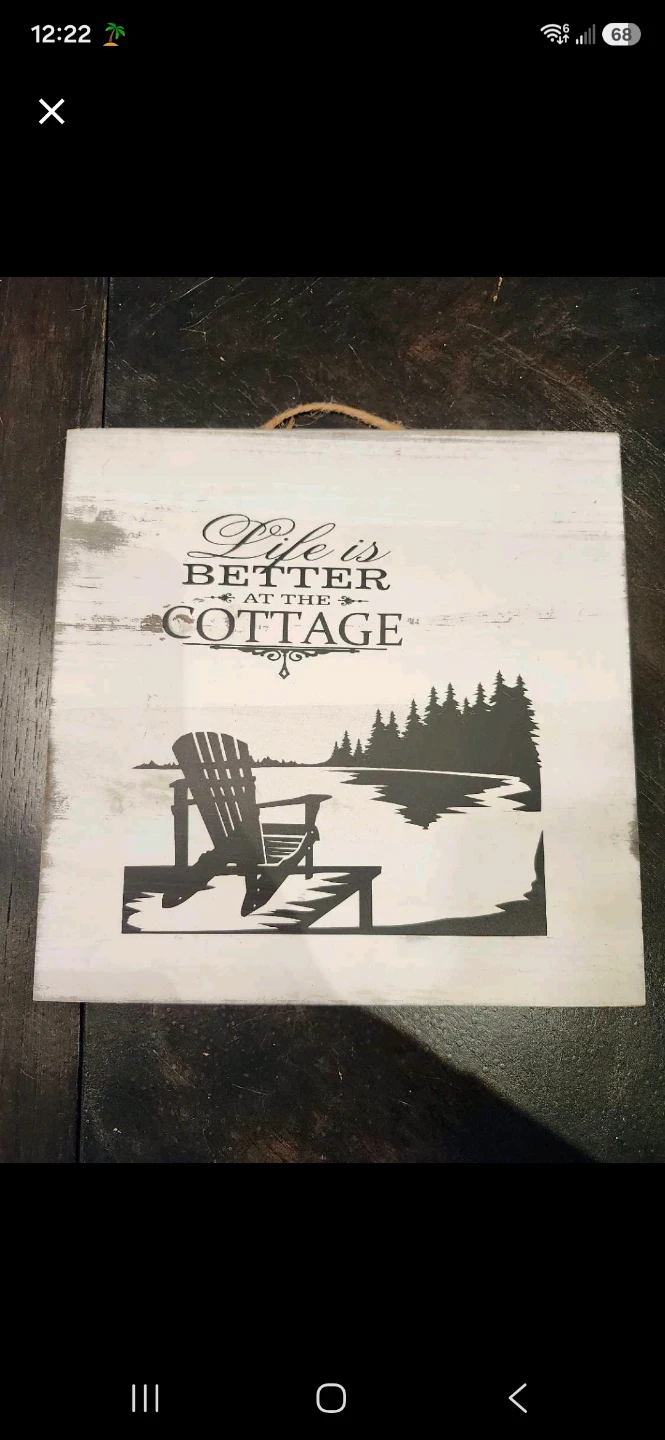 Life is Better at the Cottage Wall Sign