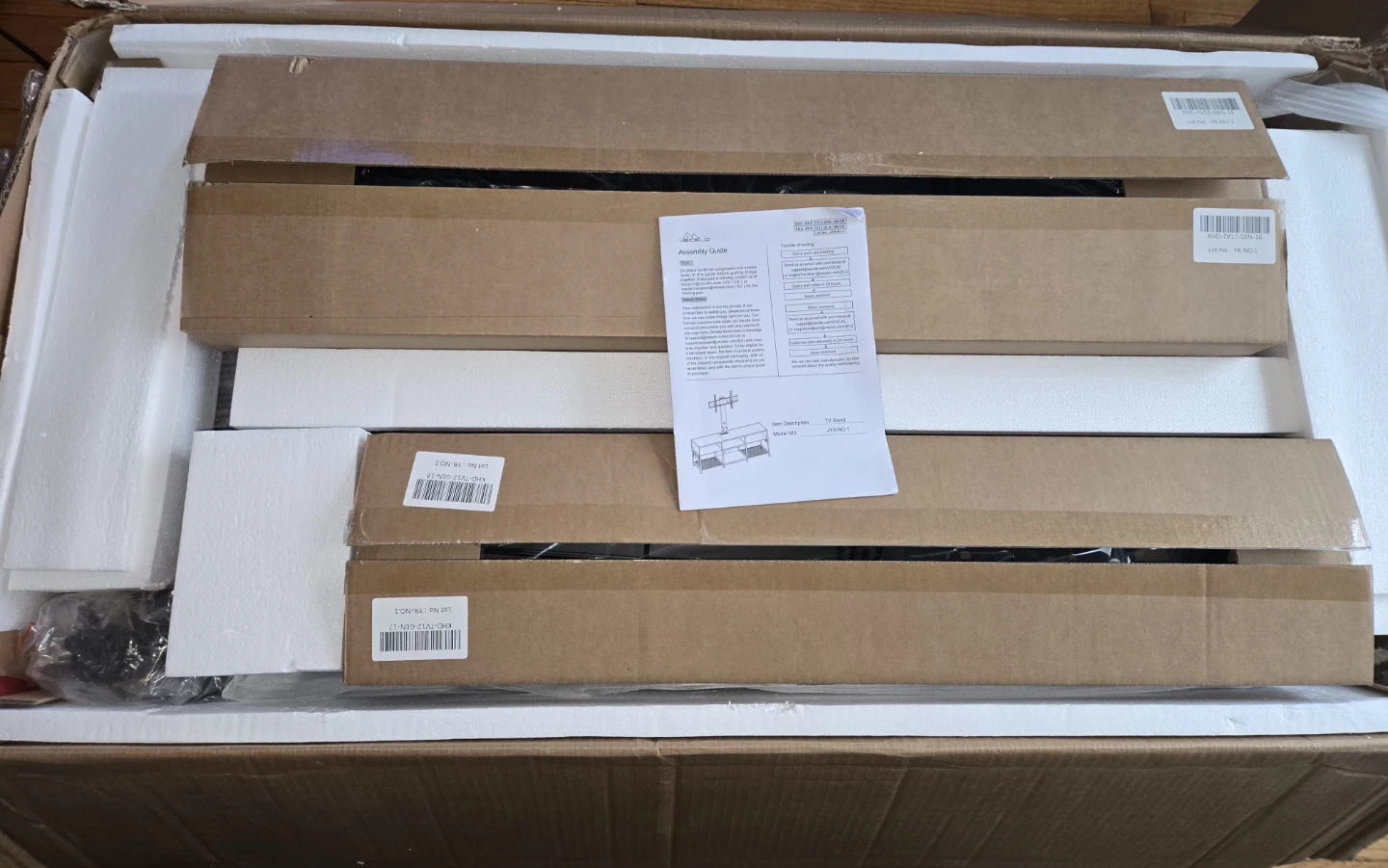 VECELO 71 Inch Swivel TV Stand - photo 4