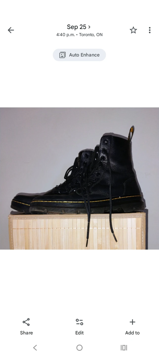 Dr. Martens Black Leather Boots