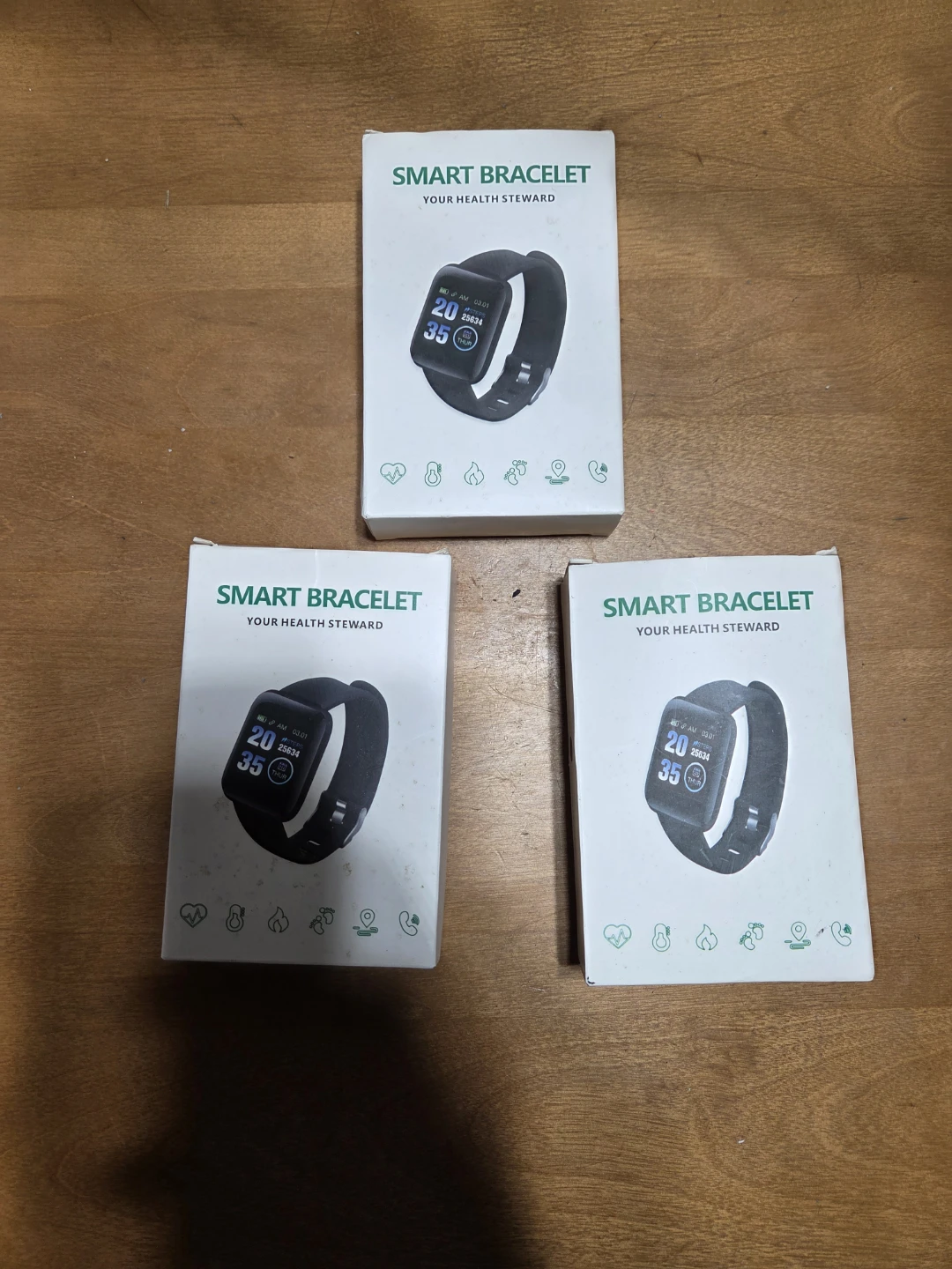 3 Smart Bracelet Fitness Trackers