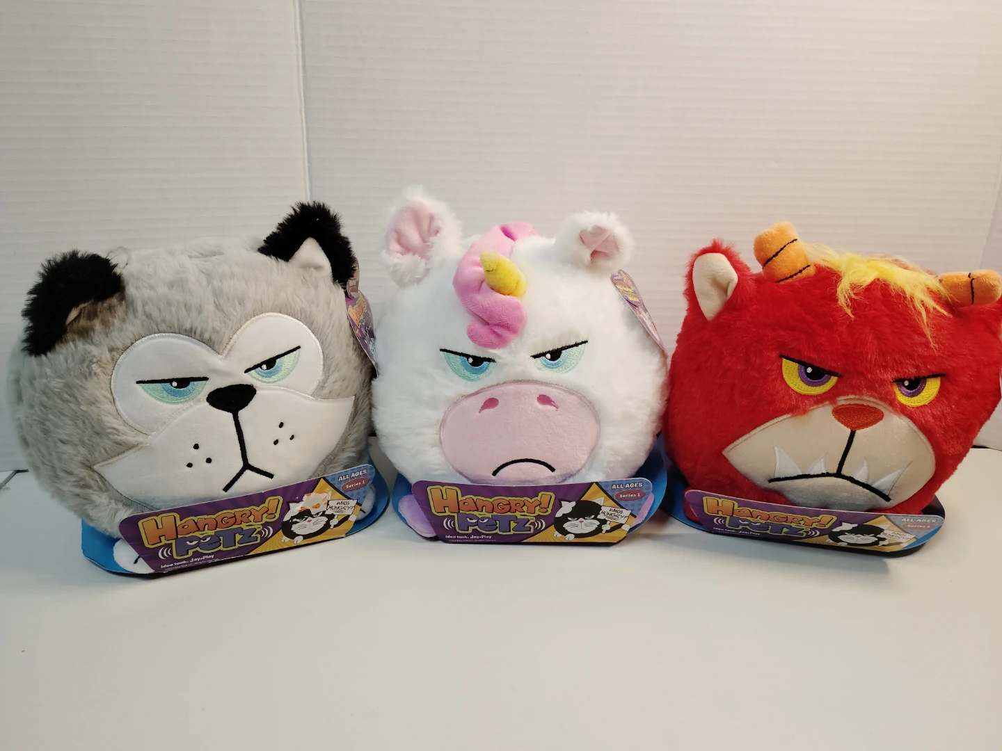 Set of 3 Hangry Petz Plush Toys