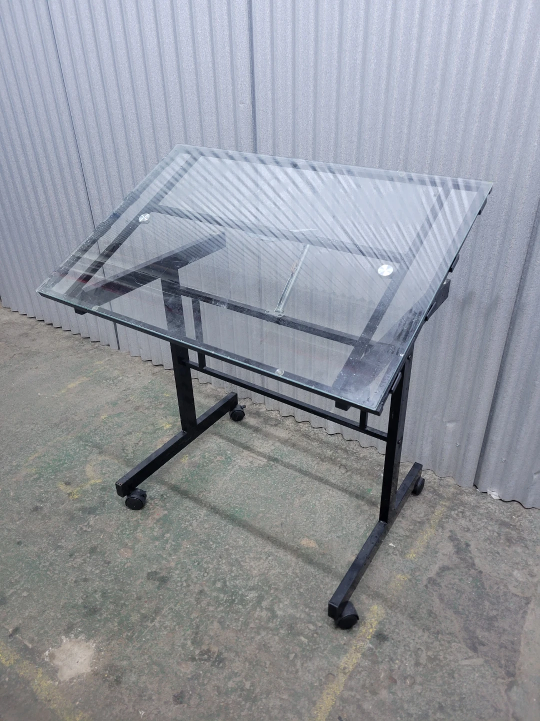 Adjustable Glass Drafting Table