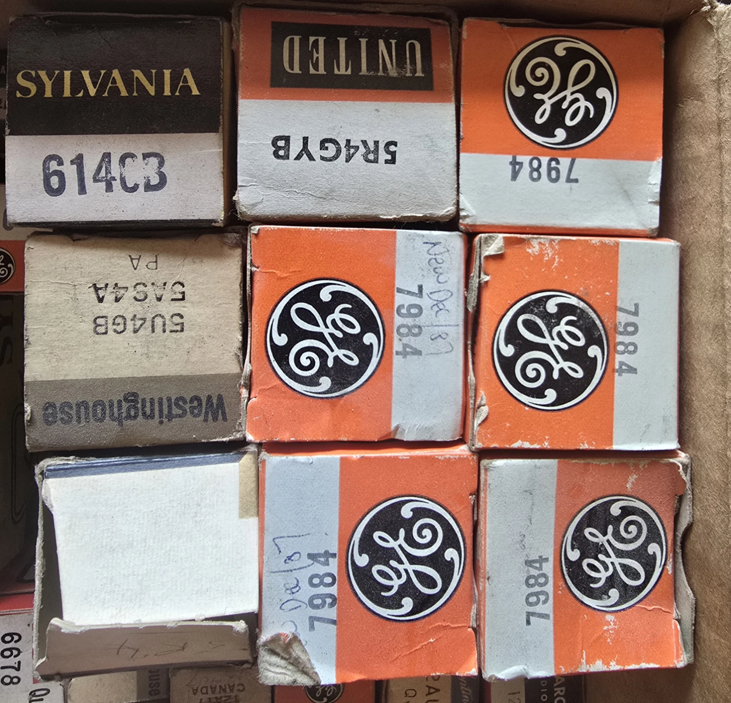Assorted Vacuum Tubes - RCA, Sylvania, GE, Westinghouse, Marconi - photo 3