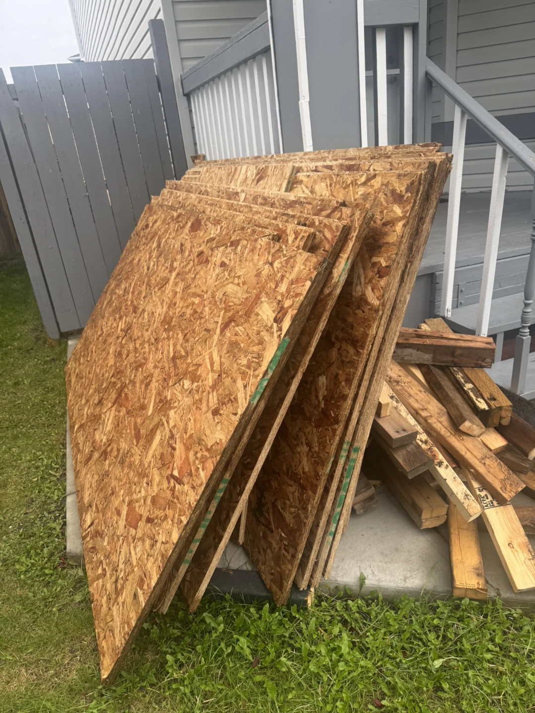 Assorted OSB Sheathing and Dimensional Lumber - photo 3