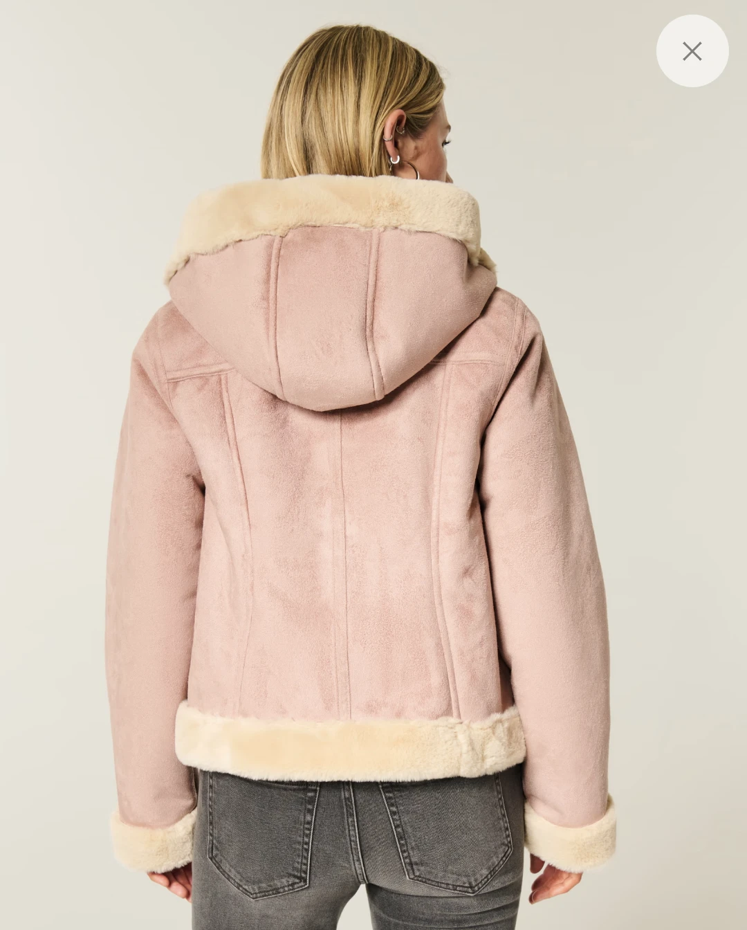 Hollister Faux Suede & Sherpa Jacket new - photo 3