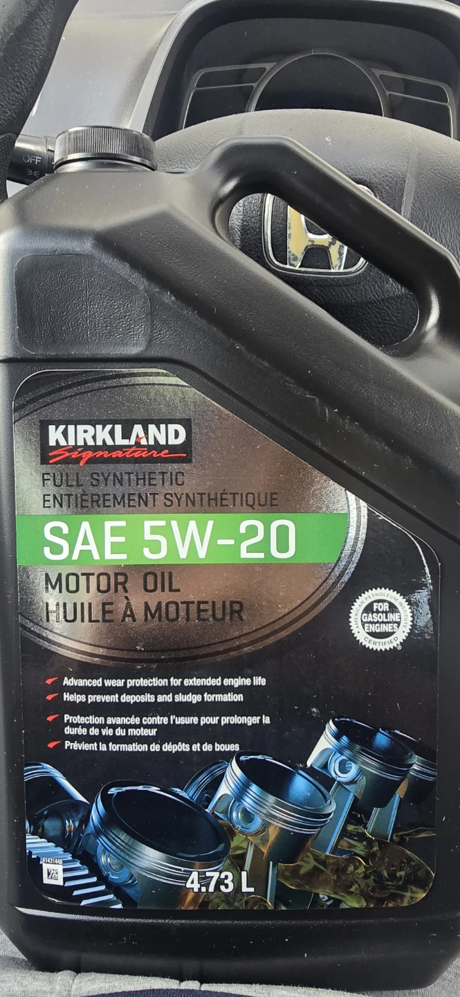 Kirkland Fully Synthetic 5W-20 Engine Oil