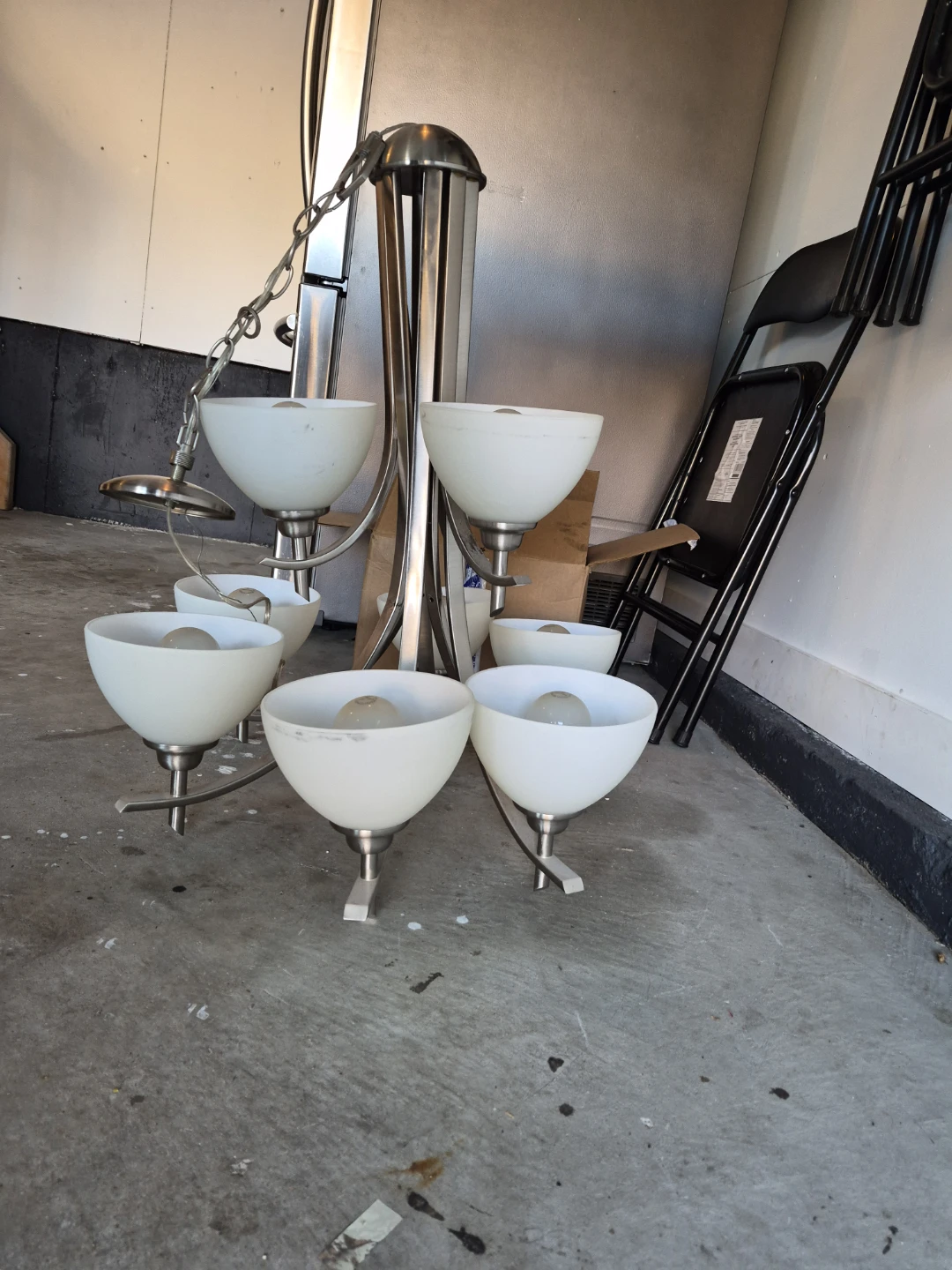 Brushed Nickel 6-Light Chandelier - photo 3