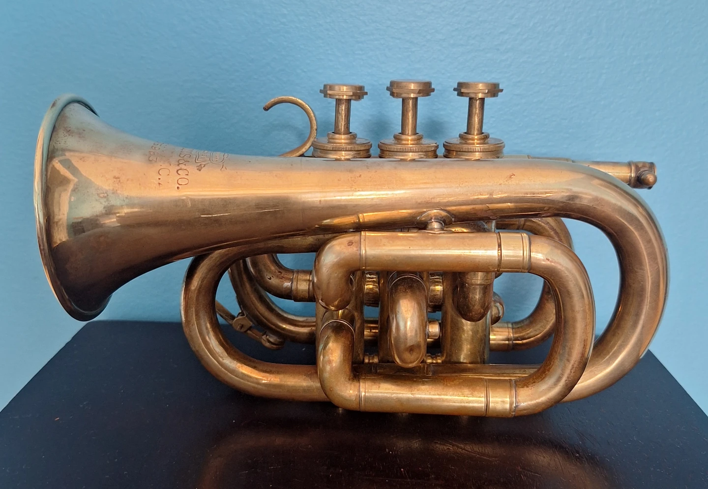 Vintage Brass Pocket Trumpet/ Cornet - photo 2