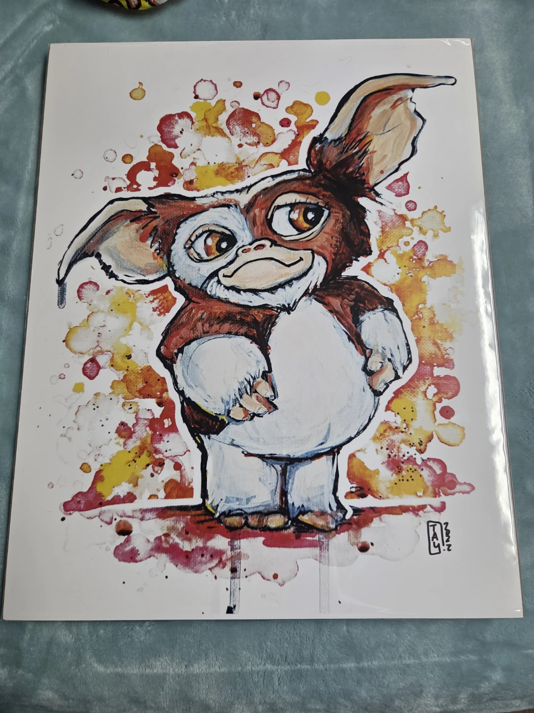 Gizmo Gremlins watercolour style art print