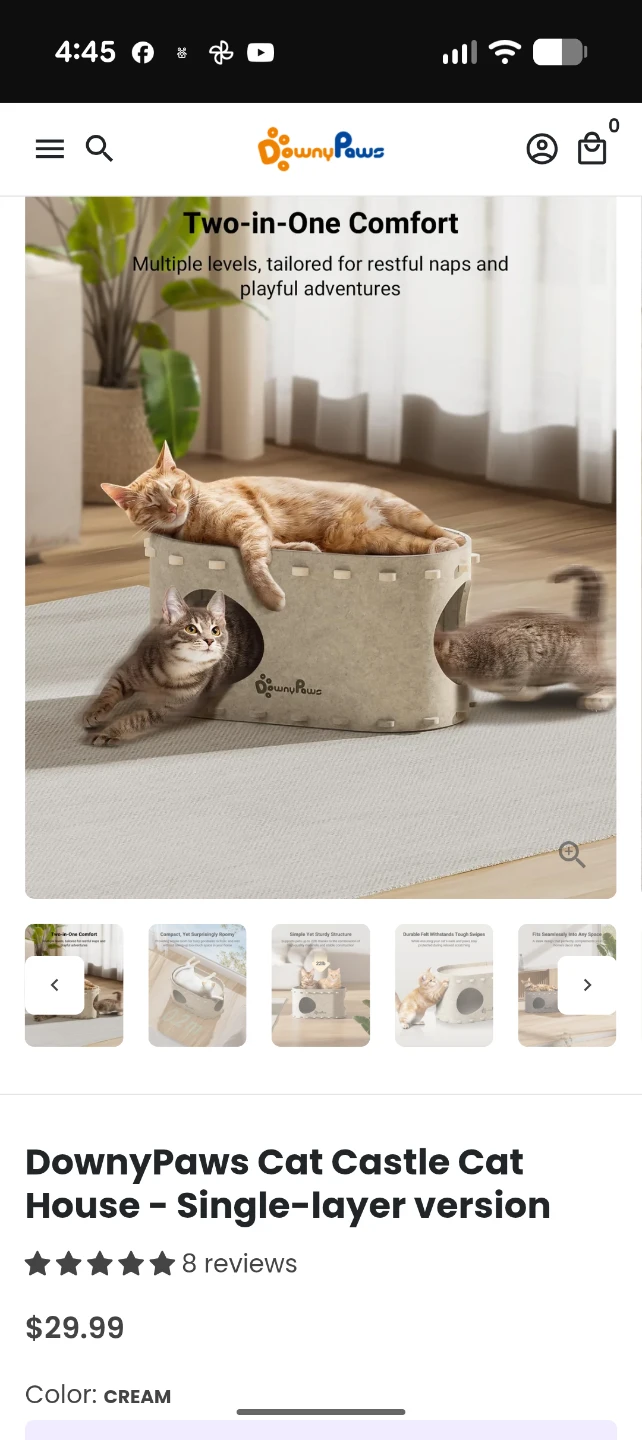 Cat Tree Condo, Scratching Posts, Litter Box, Bowl, Bed Bundle - photo 5