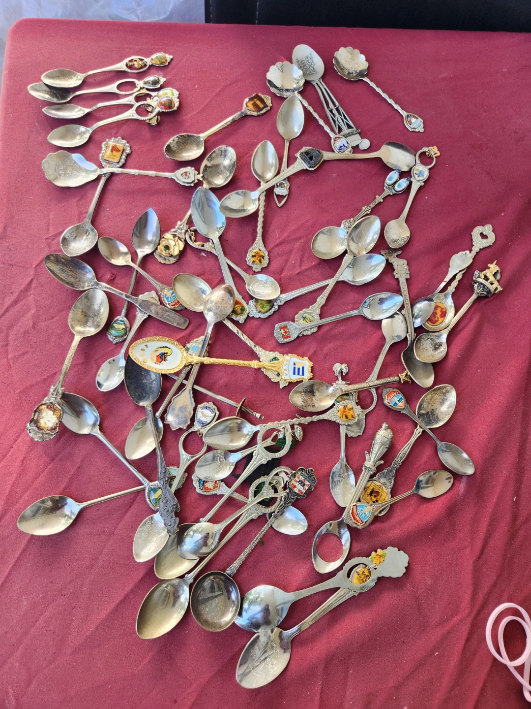 Collection of Assorted Souvenir Collector Spoons