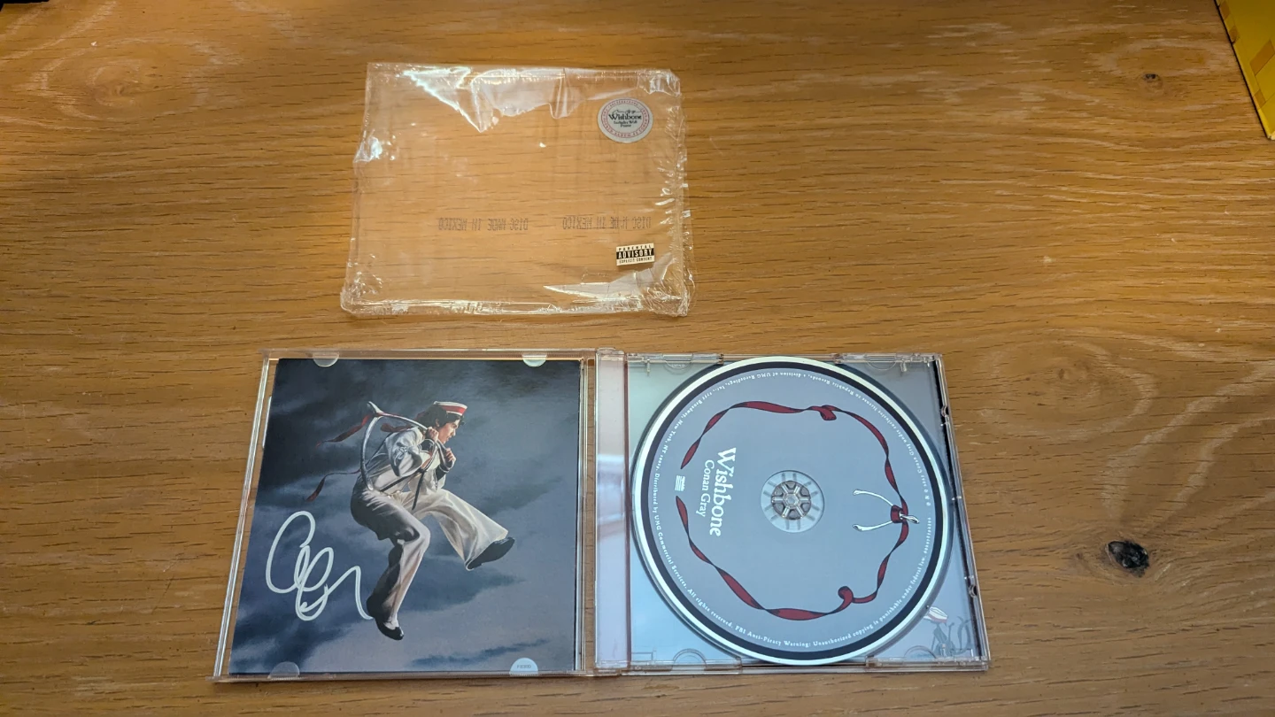 Conan Gray signed Wishbone CD