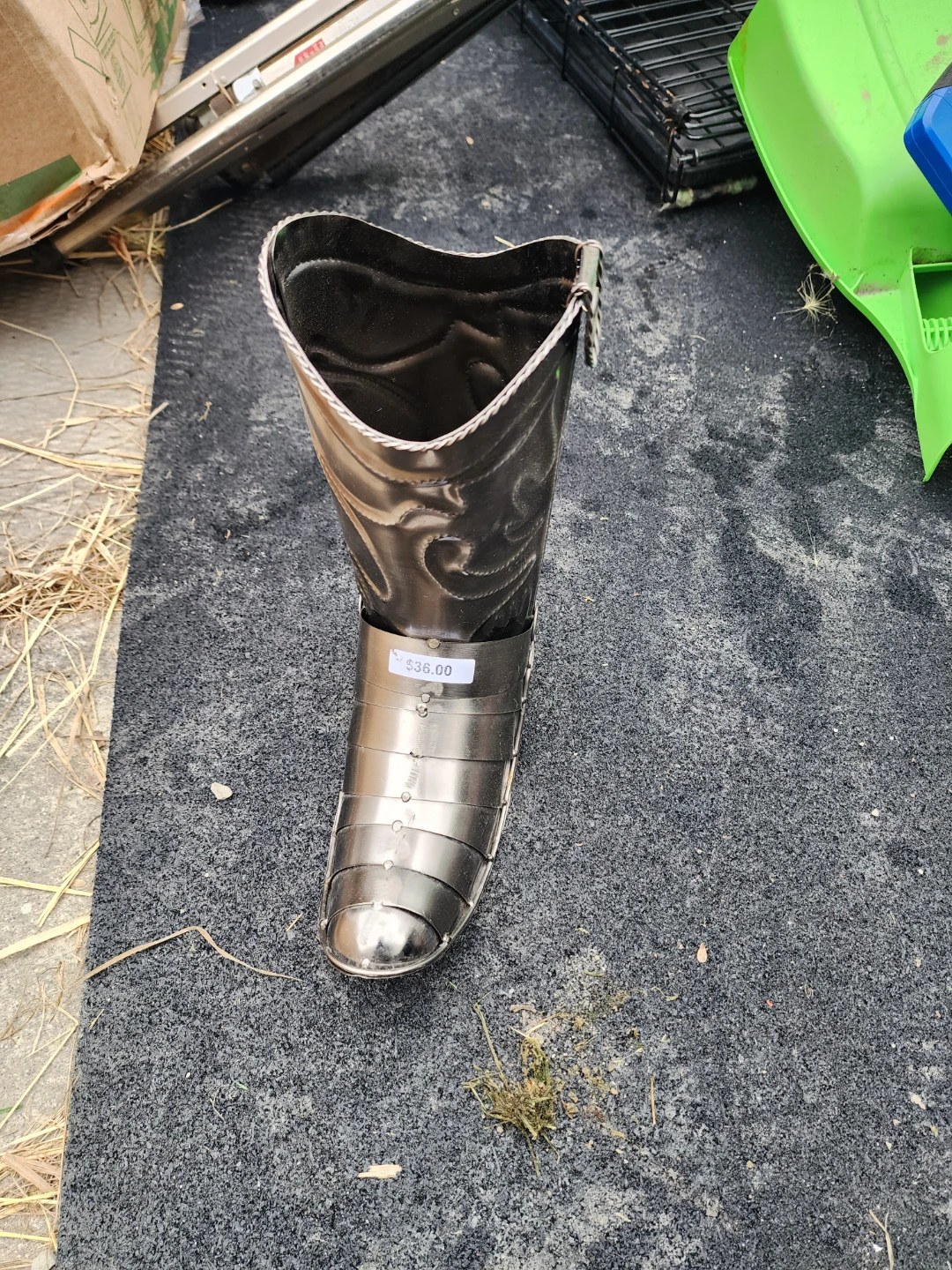 Metal Cowboy Boot Display