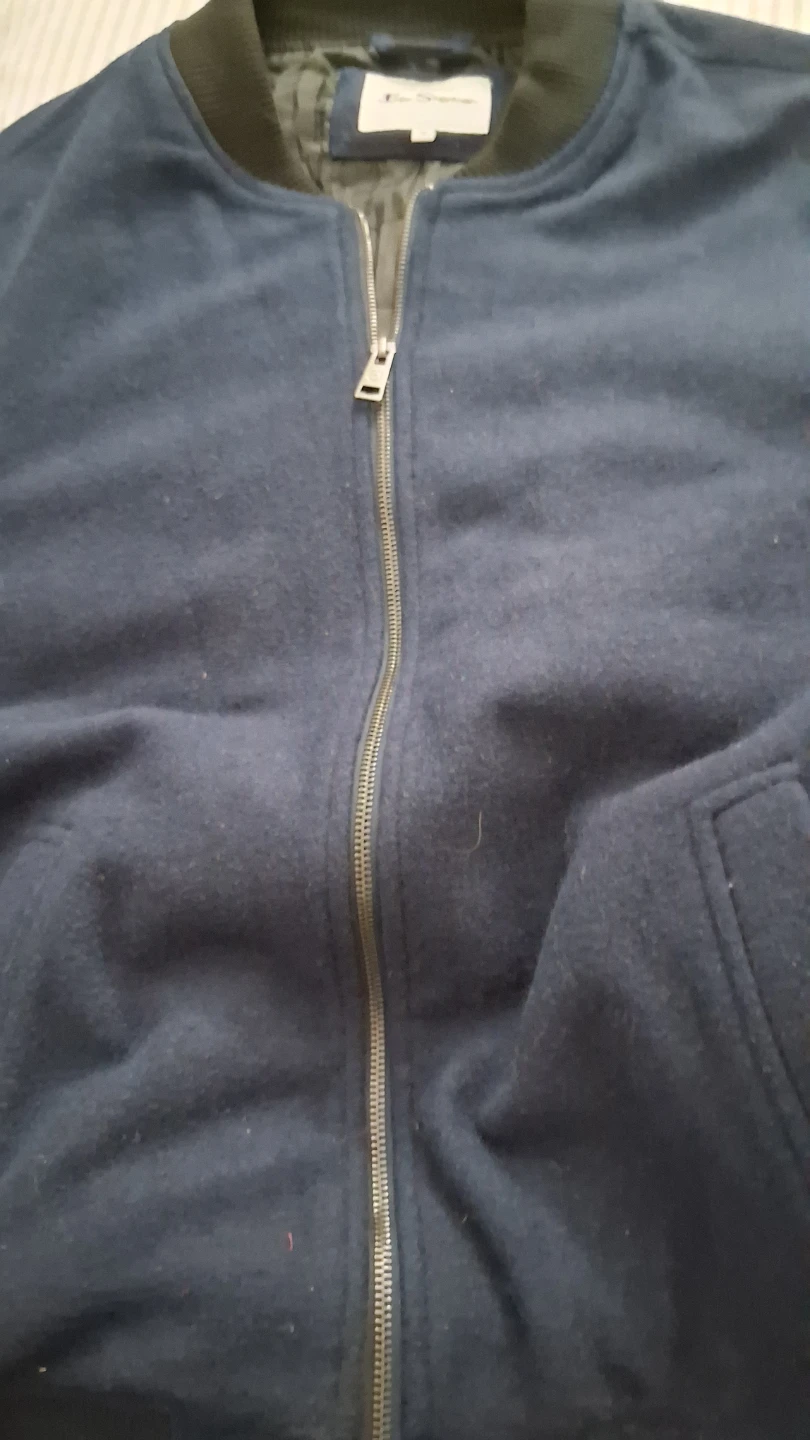 Ben Sherman Navy Blue Bomber Jacket XL