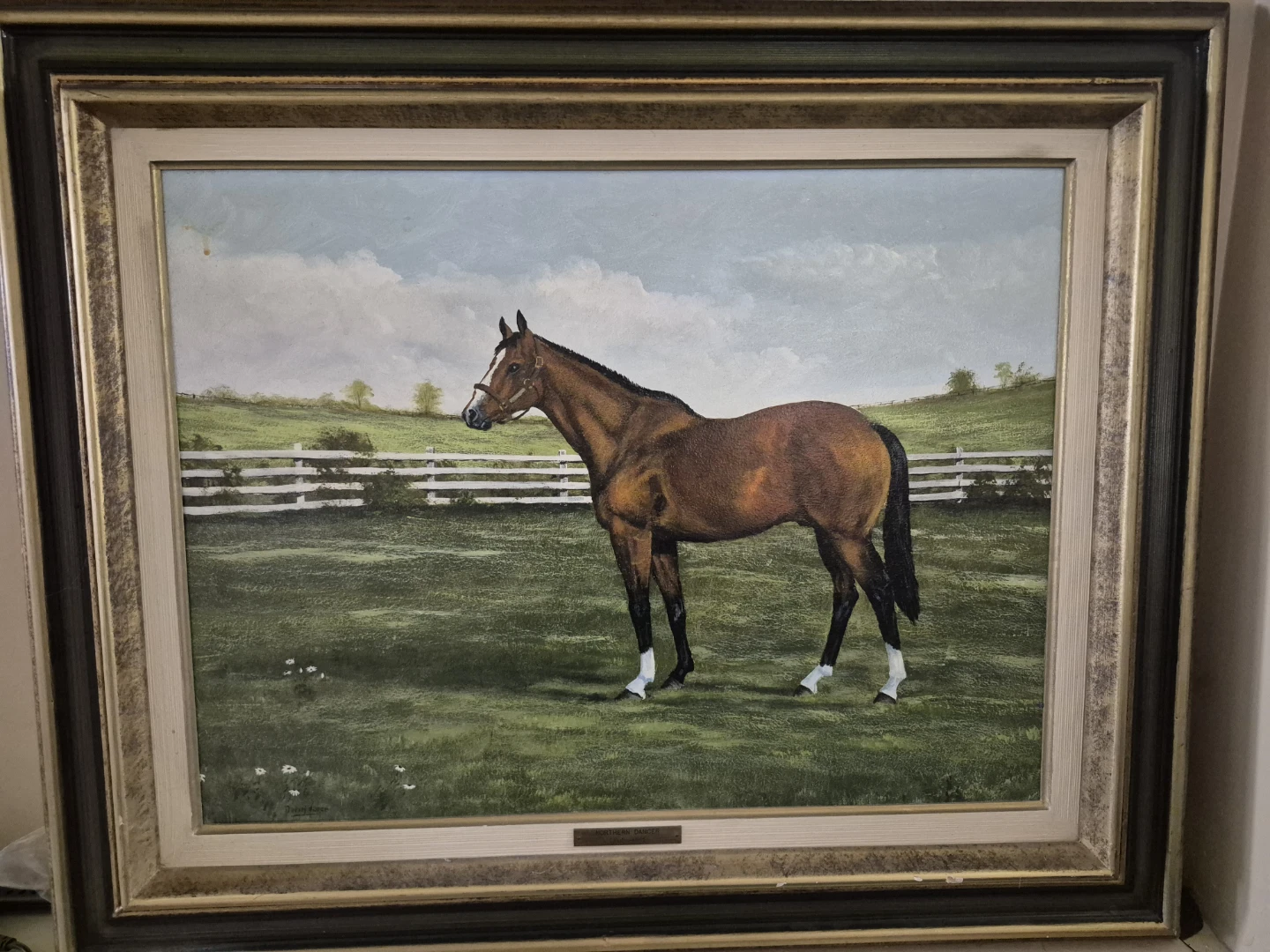 Framed Northern Dancer Painting by David Vance