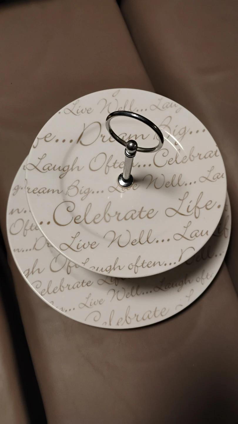 Bowring Celebration 2-Tier Cake Plate - photo 2