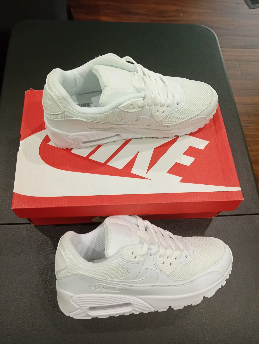 Nike Air Max 90 Triple White women's size 8 - photo 3