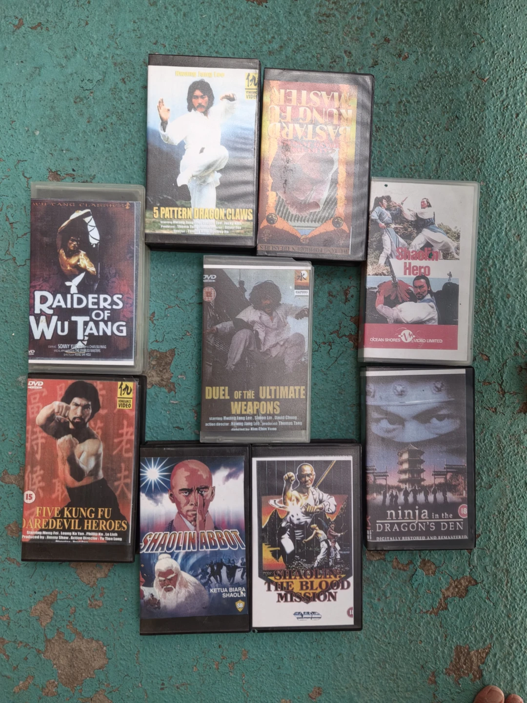 Kung Fu Martial Arts VHS Lot 9 Rare Vintage shaolin