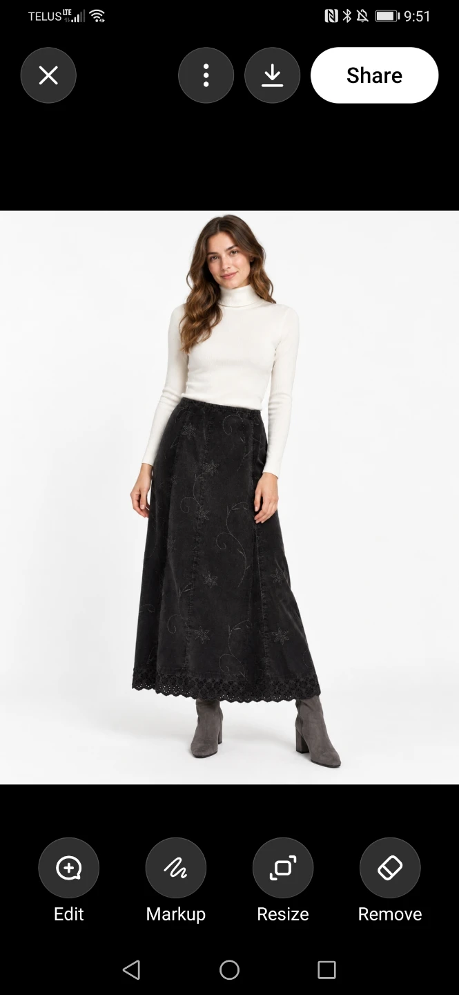 April Cornell large vintage skirt