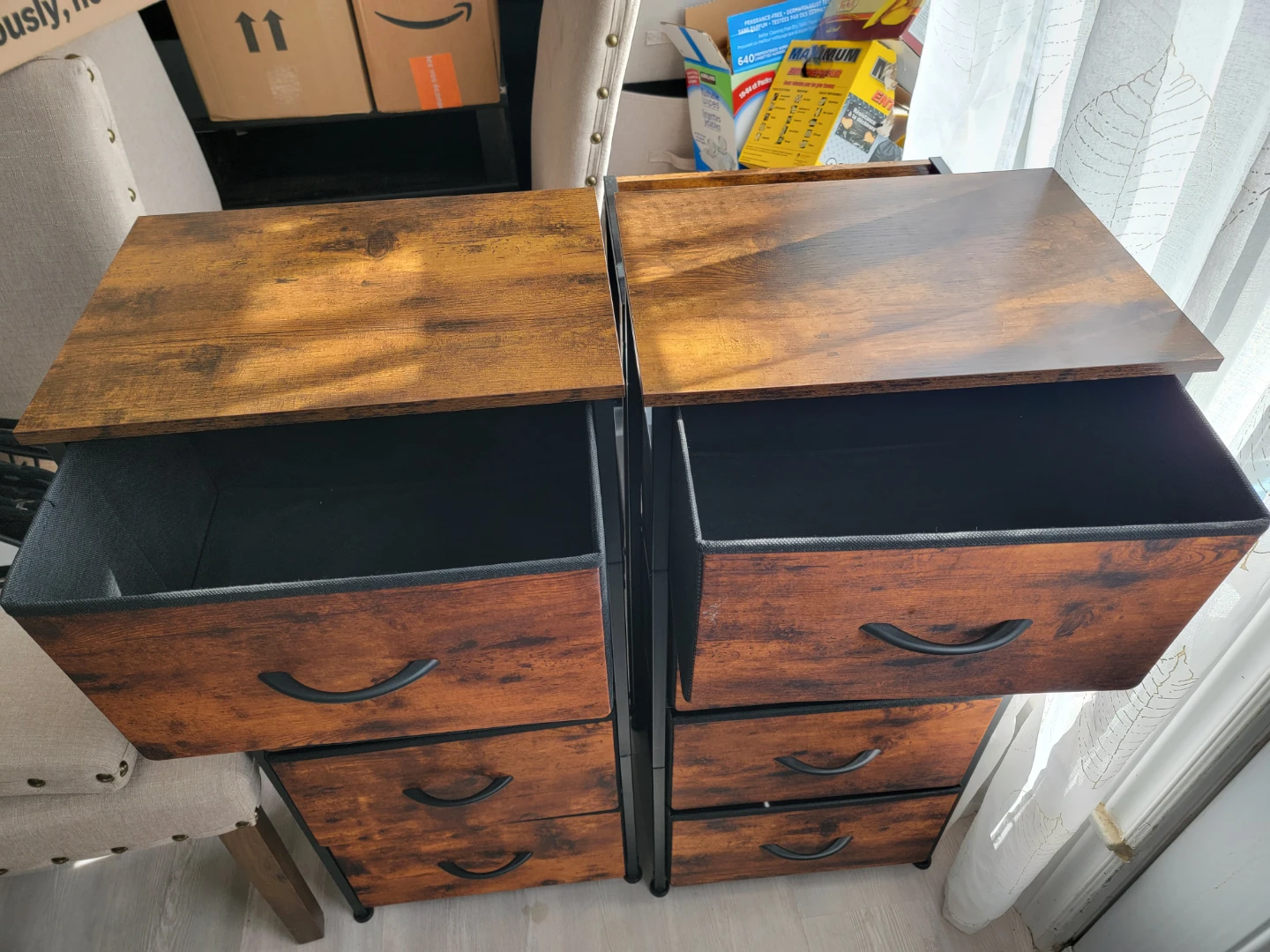 Two Industrial Style 4-Drawer Dressers + a 3 drawer one - photo 2