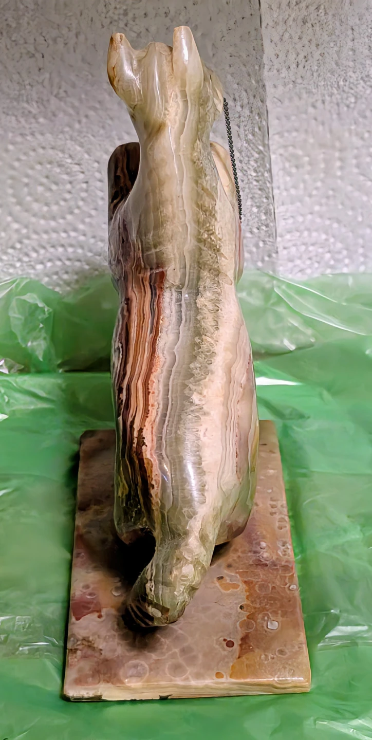 Stone Carved Horse Ornament - photo 3