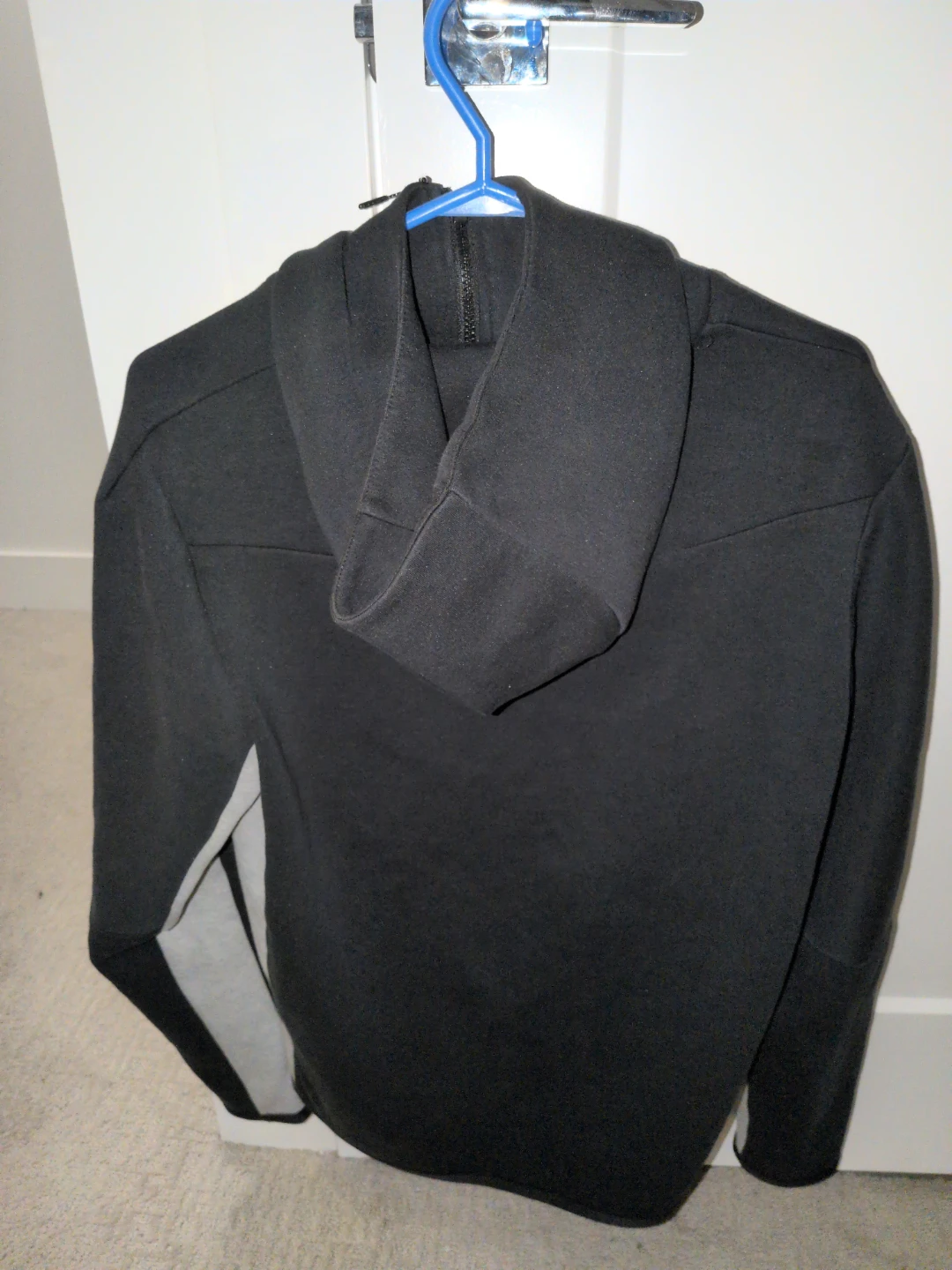 Nike Tech Fleece Hoodie Black and Grey - photo 2