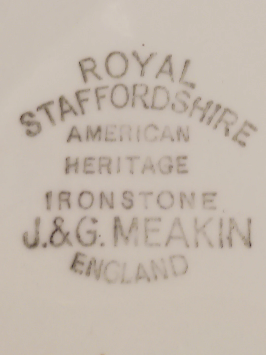 2× Royal Staffordshire American Heritage Ironstone Plates - photo 4