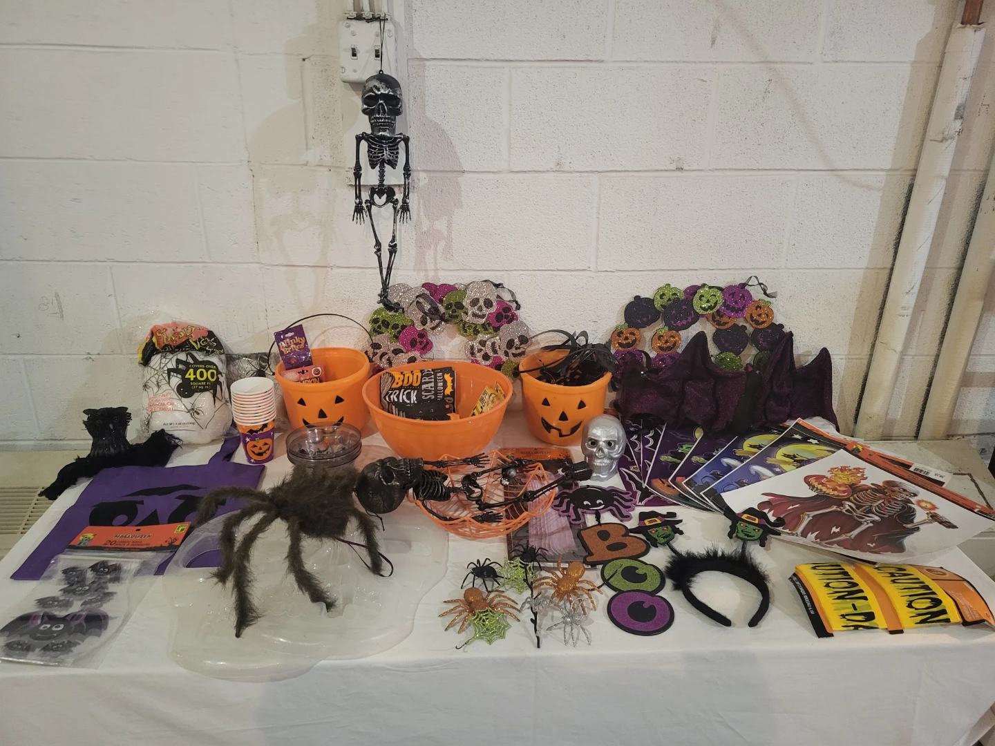 Large Halloween Decor and Party Supplies Bundle