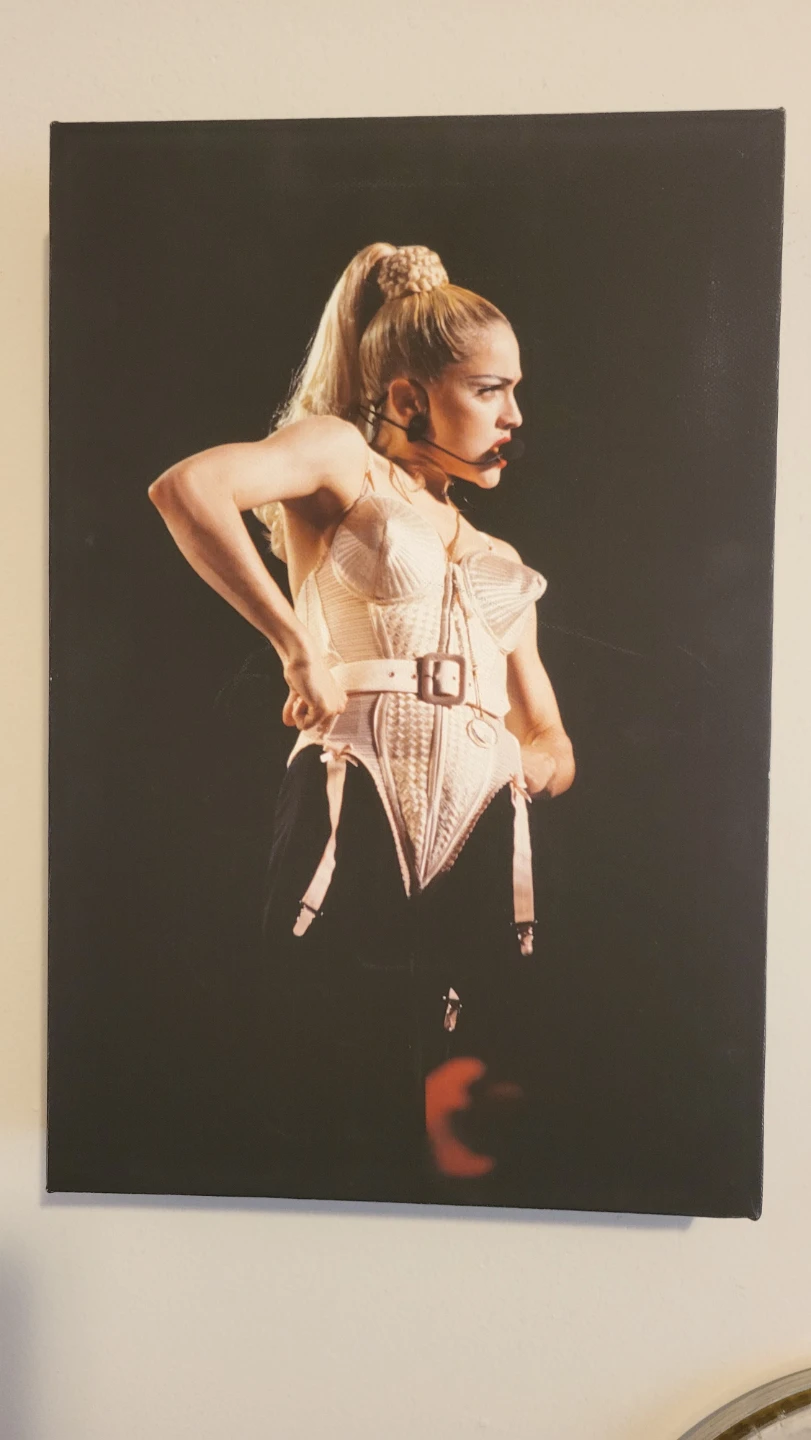 Madonna Canvas Wall Art Print 1989 blonde ambition tour